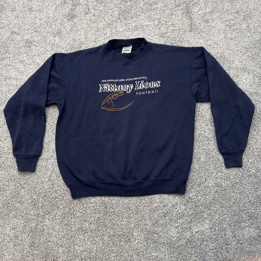 Vintage Penn State Sweatshirt Mens Medium 90s Y2K Nittany Lions Football Fanware